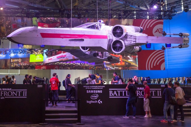 Battlefront II promotions at a gaming convention